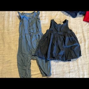 Gap bundle jumper and dress denim chambray